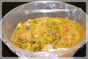 Marinated chicken for chicken biryani | yourfoodfantasy