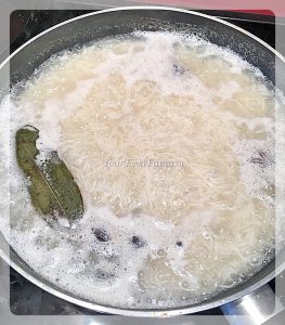 White rice for chicken biryani recipe at yourfoodfantasy.com