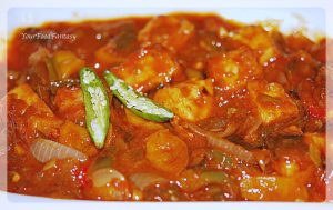 Chilli-paneer recipe at yourfoodfantasy.com by meenu gupta