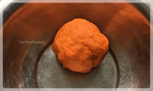 colored dough for dry fruit gujiya | yourfoodfantasy