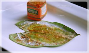Applying paan chutni | paan making | betel recipe | yourfoodfantasy