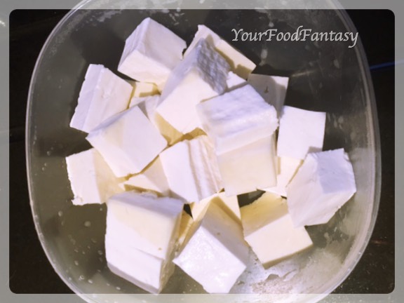 Paneer Cube Pieces for Paneer Tikka at yourfoodfantasy.com