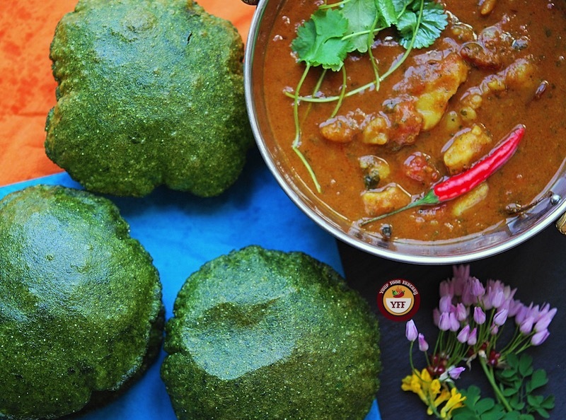 Spinach - Palak Ke Poori | Your Food Fantasy