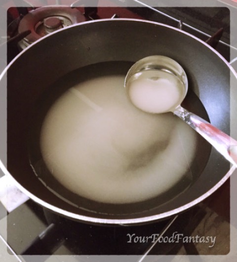 Preparing Sugar Syrup | Moong Dal Halwa | YourFoodFantasy.com