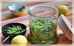 How to make instant green chilli pickle | YourFoodFantasy.com