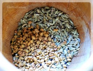 Fennel and Fenugreek Seeds for instant green chilli pickle