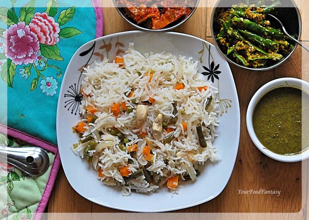 Veg Pulao Recipe - Pilaf Rice | Your Food Fantasy