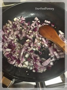 Frying Onion for Paneer Bhurji | Paneer Bhurji Recipe