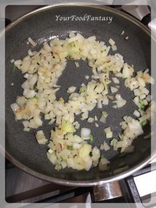 Frying Onion for Egg Kejriwal | Breakfast Recipe