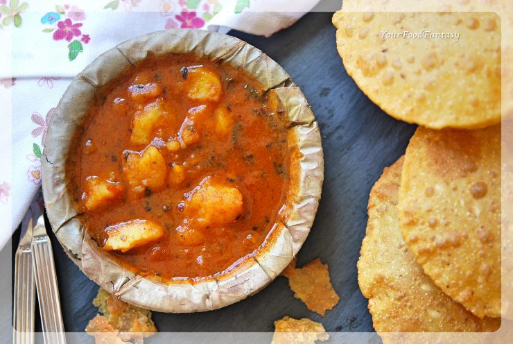 Aalo Tamatar Sabzi | Potato Tomato Gravy Curry | Your Food Fantasy