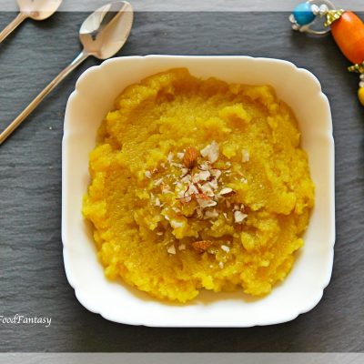 Almond Badam Halwa Recipe | Your Food Fantasy