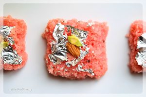 Rose Coconut Burfi Recipe | Indian Sweet Recipe | YourFoodFantasy.com by Meenu Gupta