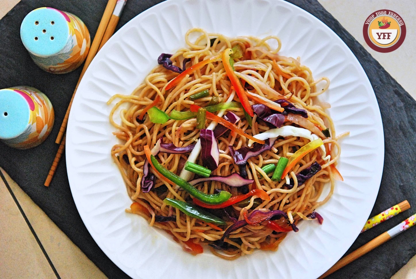 Vegetable Hakka Noodles Recipe | Indo Chinese Cuisine