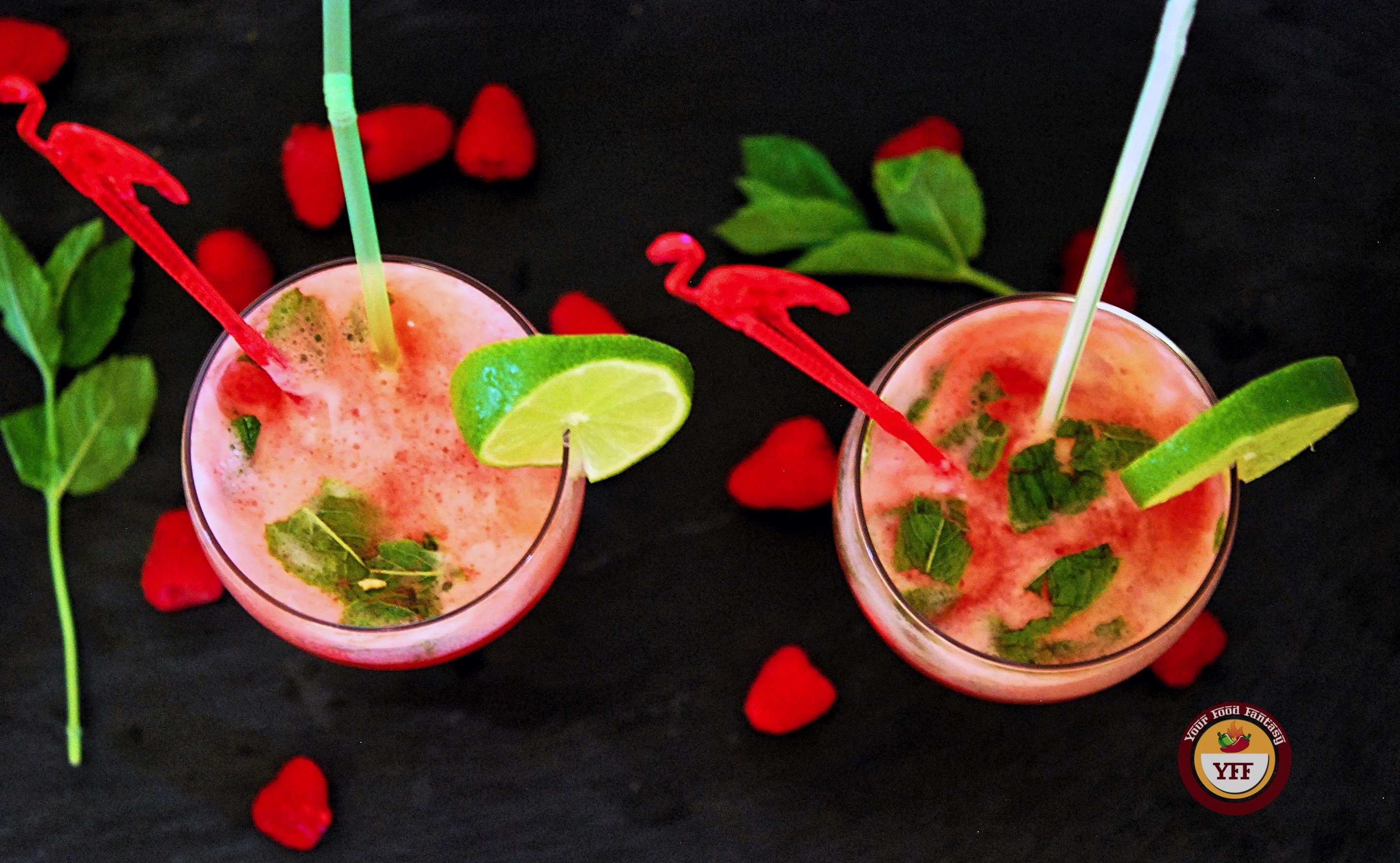 Raspberry Mojito Mocktail | Your Food Fantasy