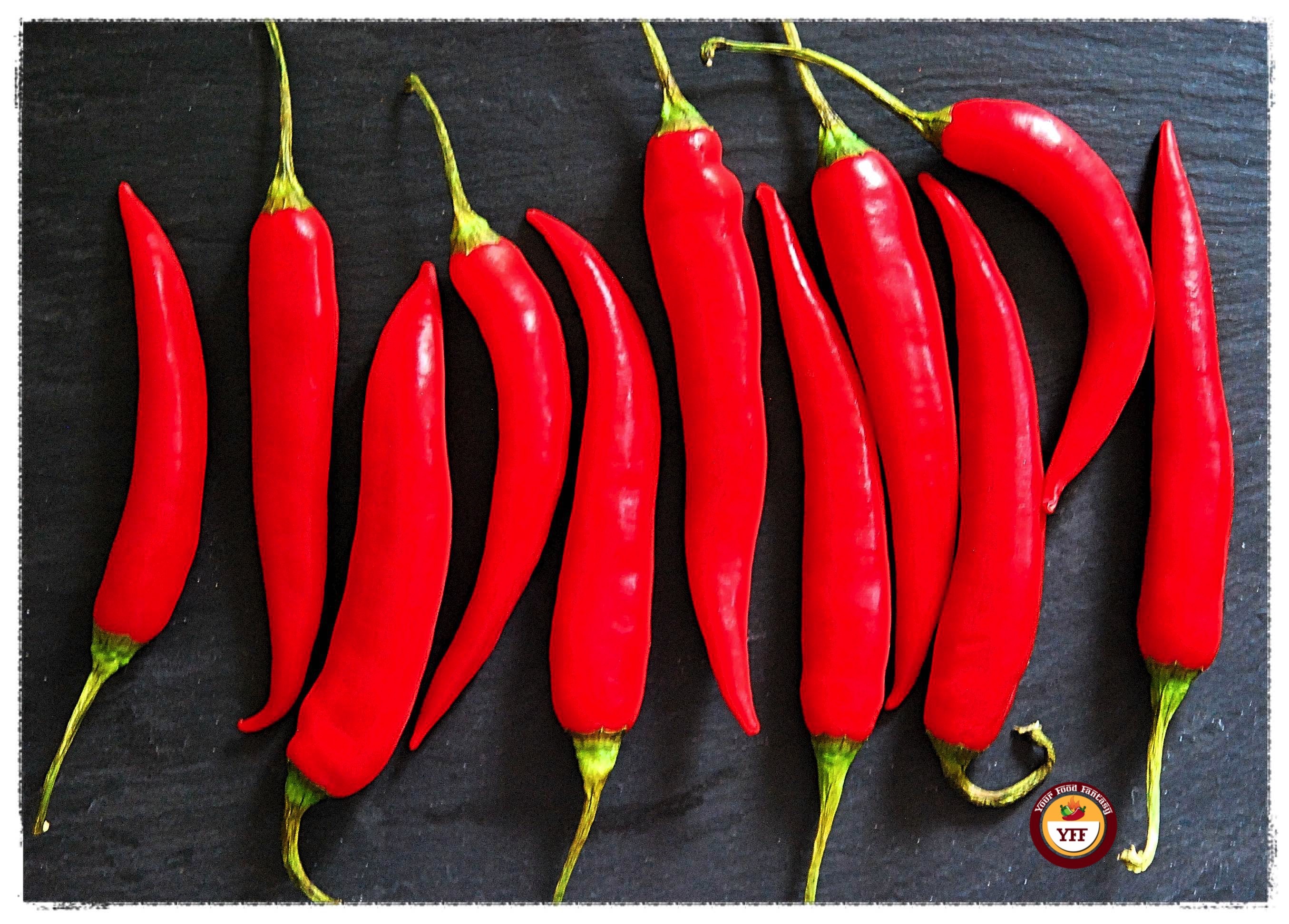 Red Chillies for Chilli Fritters | Your Food Fantasy