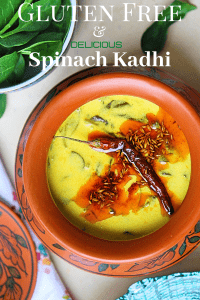 Gluten Free Spinach Kadhi - Your Food Fantasy