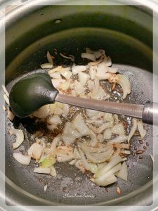 Sautee Onion for making Palak Kadhi | Your Food Fantasy