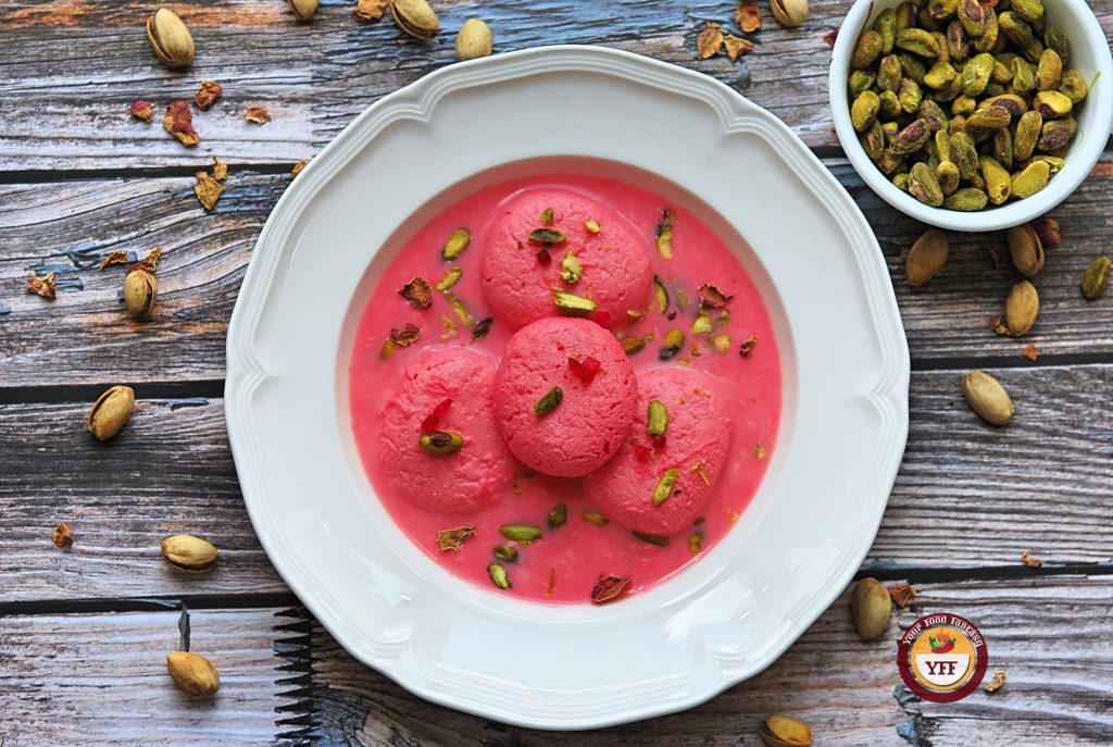 Rose Rasmalai Recipe, Indian Sweet | Your Food Fantasy