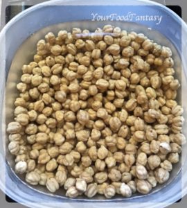 Soaking chickpea or chana for chole recipe | your food fantasy