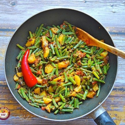 Bean Aloo Recipe | Your Food Fantasy