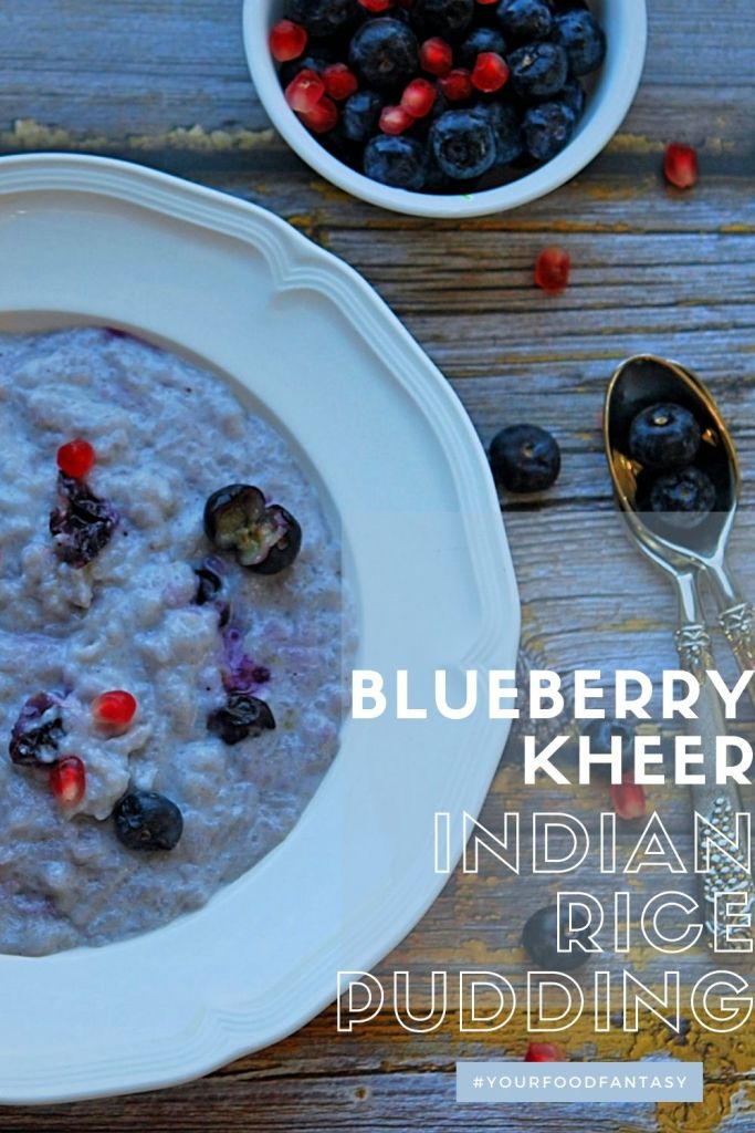 Blueberry Kheer Recipe - Blueberry Phirni