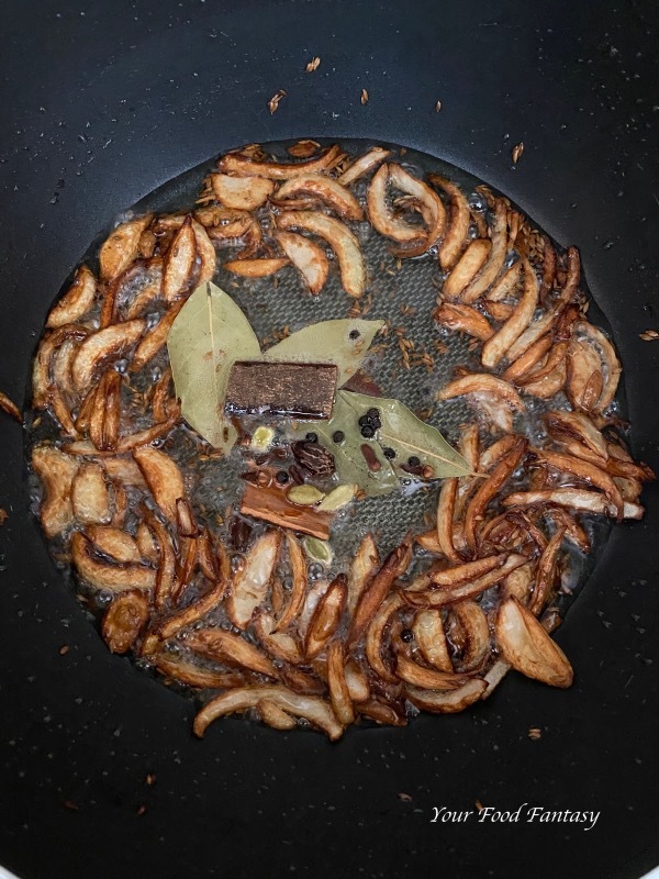 Sauté Onion and other spices
