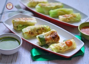 Cabbage roll with Paneer stuffing