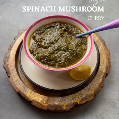 Spinach Mushroom Curry Recipe