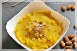 Almond Pudding | Badam Halwa | Your Food Fantasy