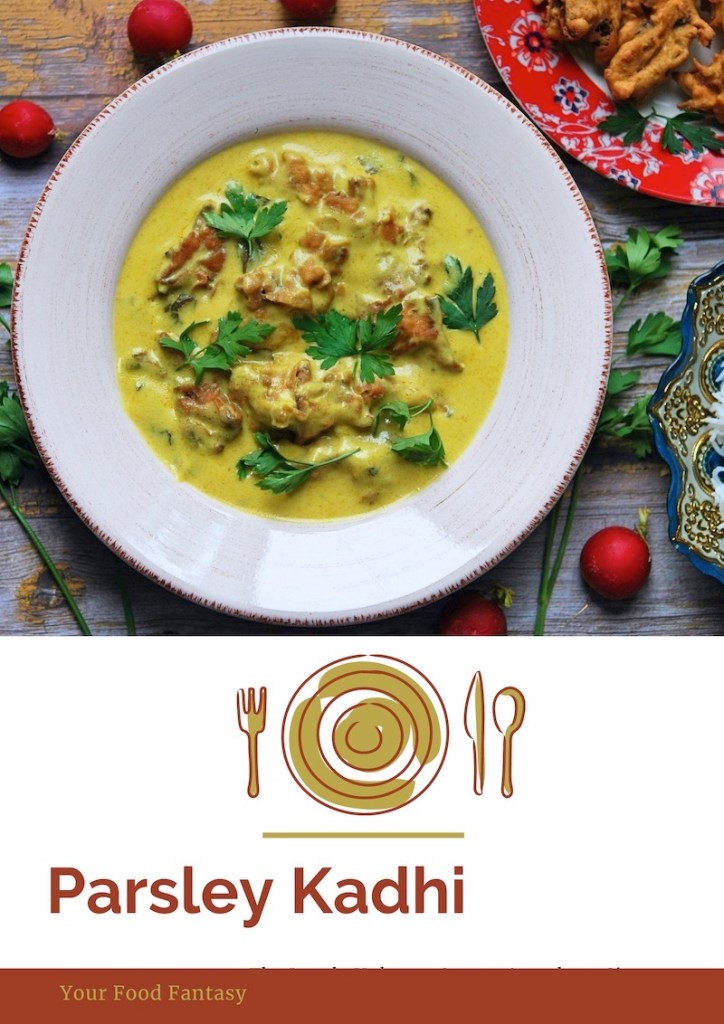 Parsley Kadhi Kadhi With Twist Parsley Recipe Your Food Fantasy