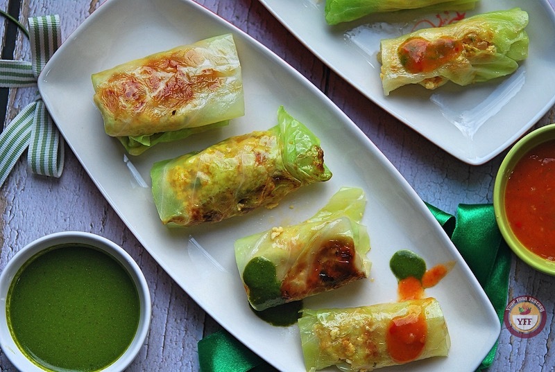Cabbage paneer roll recipe - Your Food Fantasy