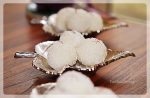 coconut ladoo with desiccated coconut at yourfoodfantasy.com by meenu gupta | Like us on https://www.facebook.com/yourfoodfantasy