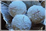 Quick, easy and delicious instant coconut ladoo with desiccated coconut at yourfoodfantasy.com