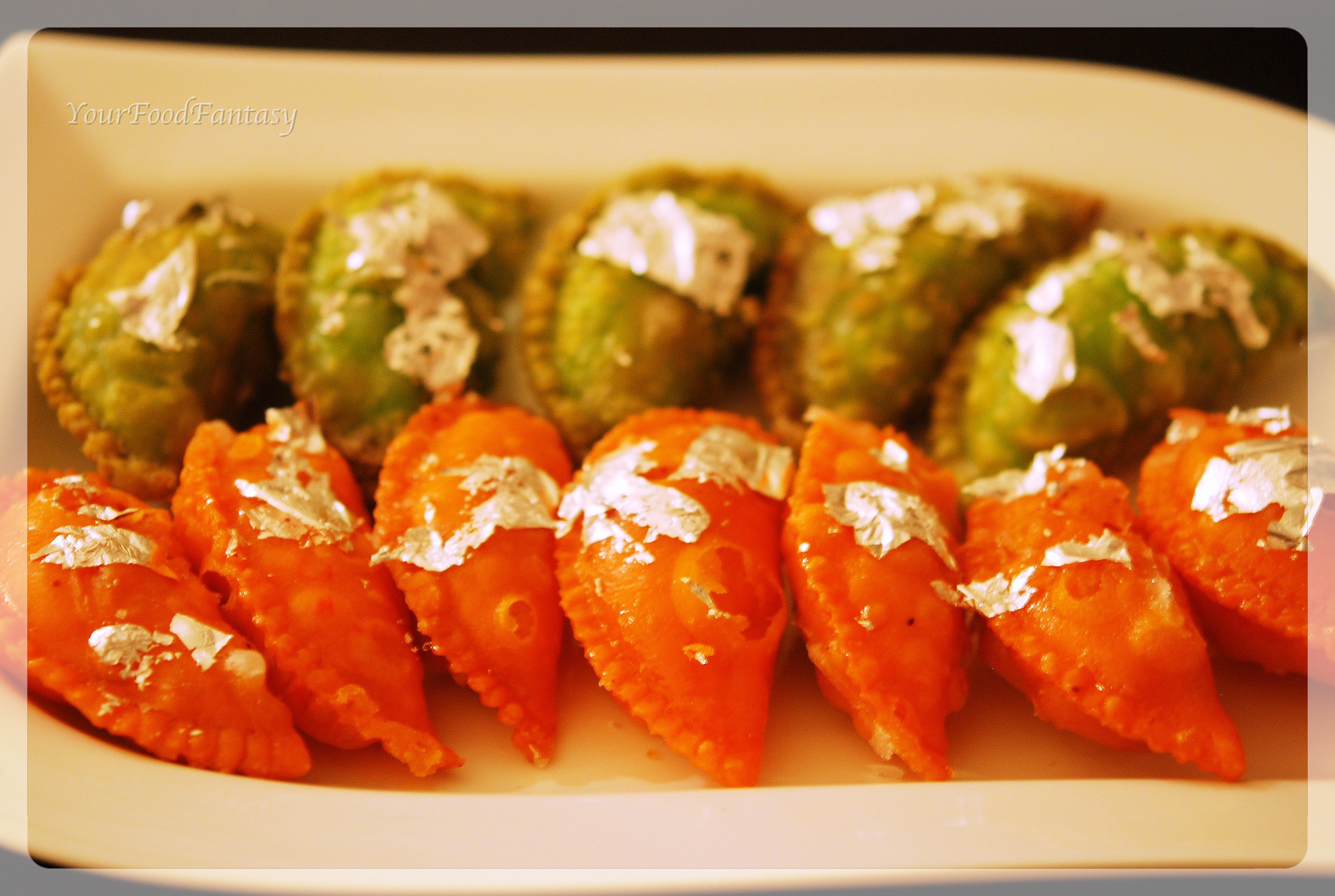 dry fruit gujiya recipe by meenu gupta | yourfoodfantasy