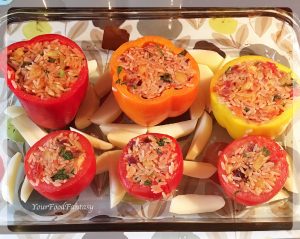 Gemista Recipe - Greek food - Yemista | Gemista | YourFoodFantasy.com