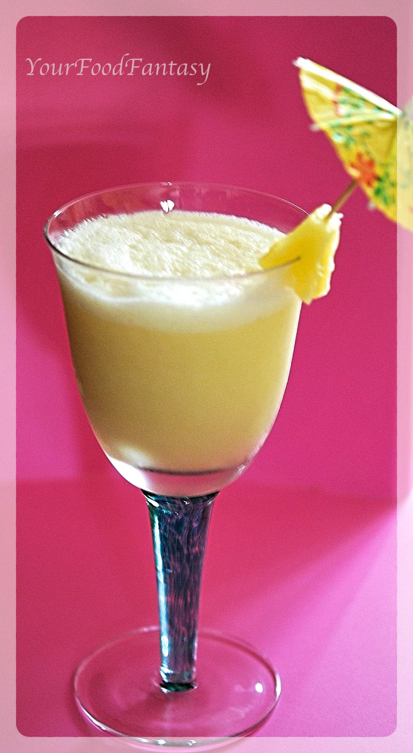 Mocktail - Pina Colada - YourFoodFantasy