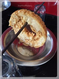 Draining Oil | Ghevar Recipe | YourFoodFantasy.com