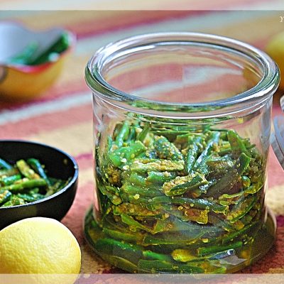 How to make instant green chilli pickle | YourFoodFantasy.com
