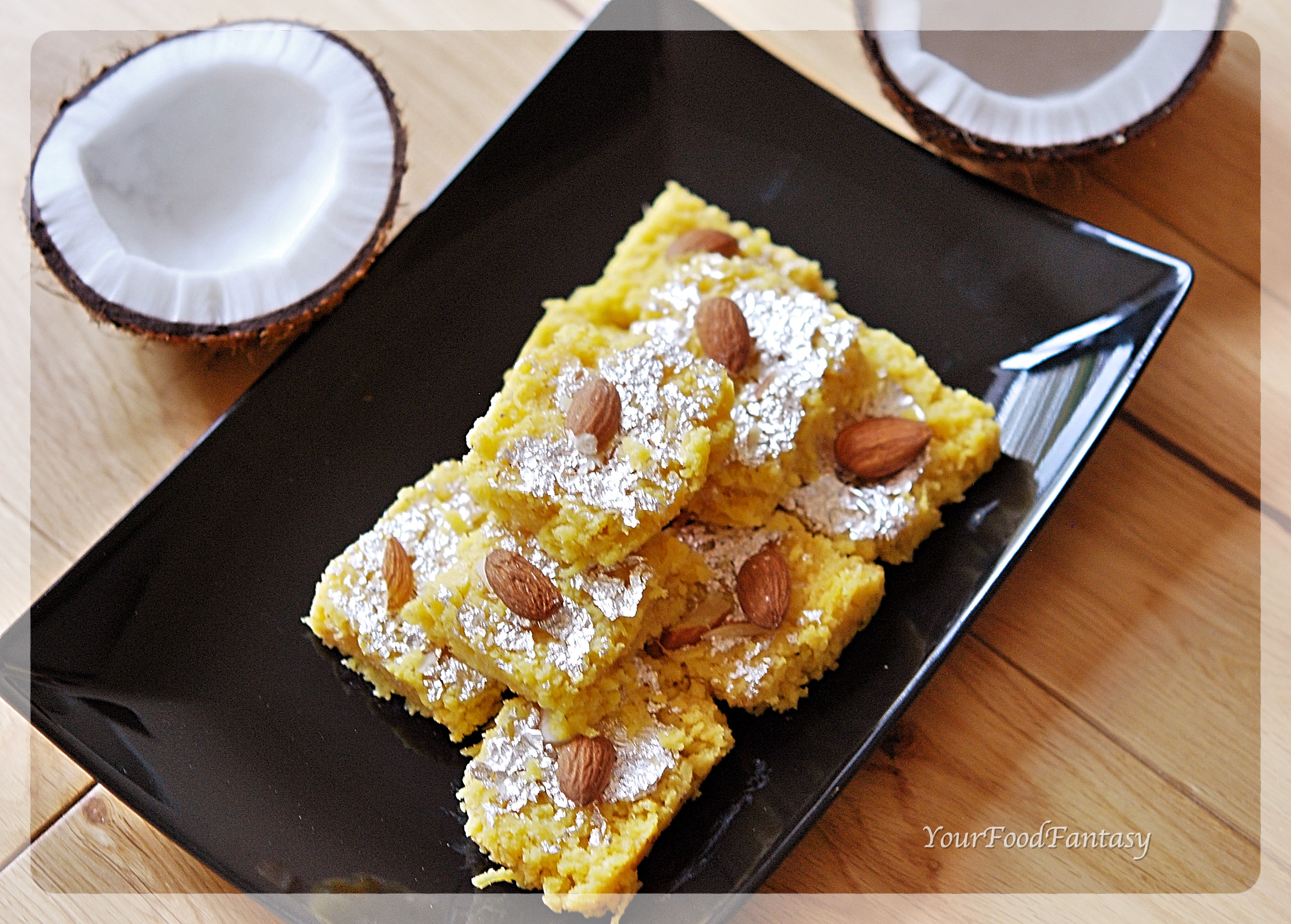 Fresh Coconut burfi - Diwali recipes