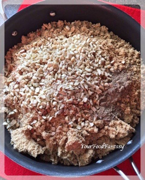 Mixing of Dry Fruits with Wheat Flour | YourFoodFantasy.com