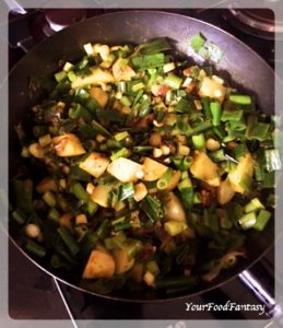 Spring Onion Curry Recipe | Your Food Fantasy