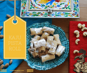 Kaju Pista Roll Recipe, How to make Kaju pista roll