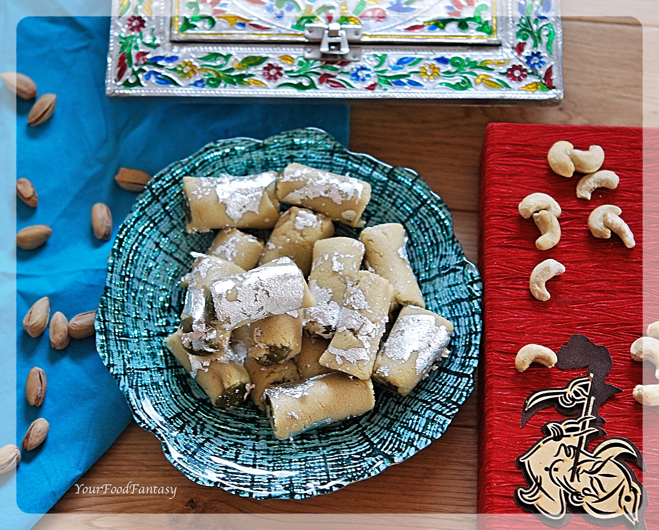 How to Make Kaju Pista Roll | Indian Sweet Recipe