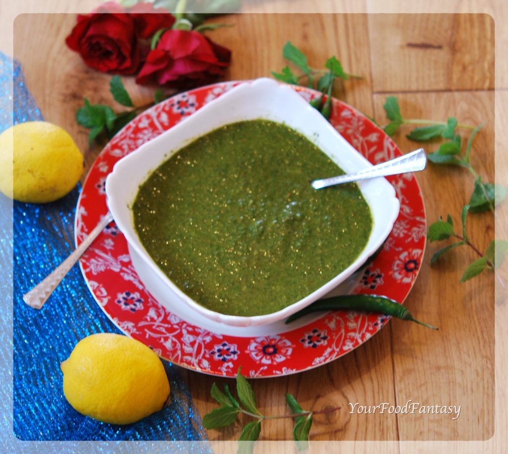 Coriander Mint Green Chutney Recipe