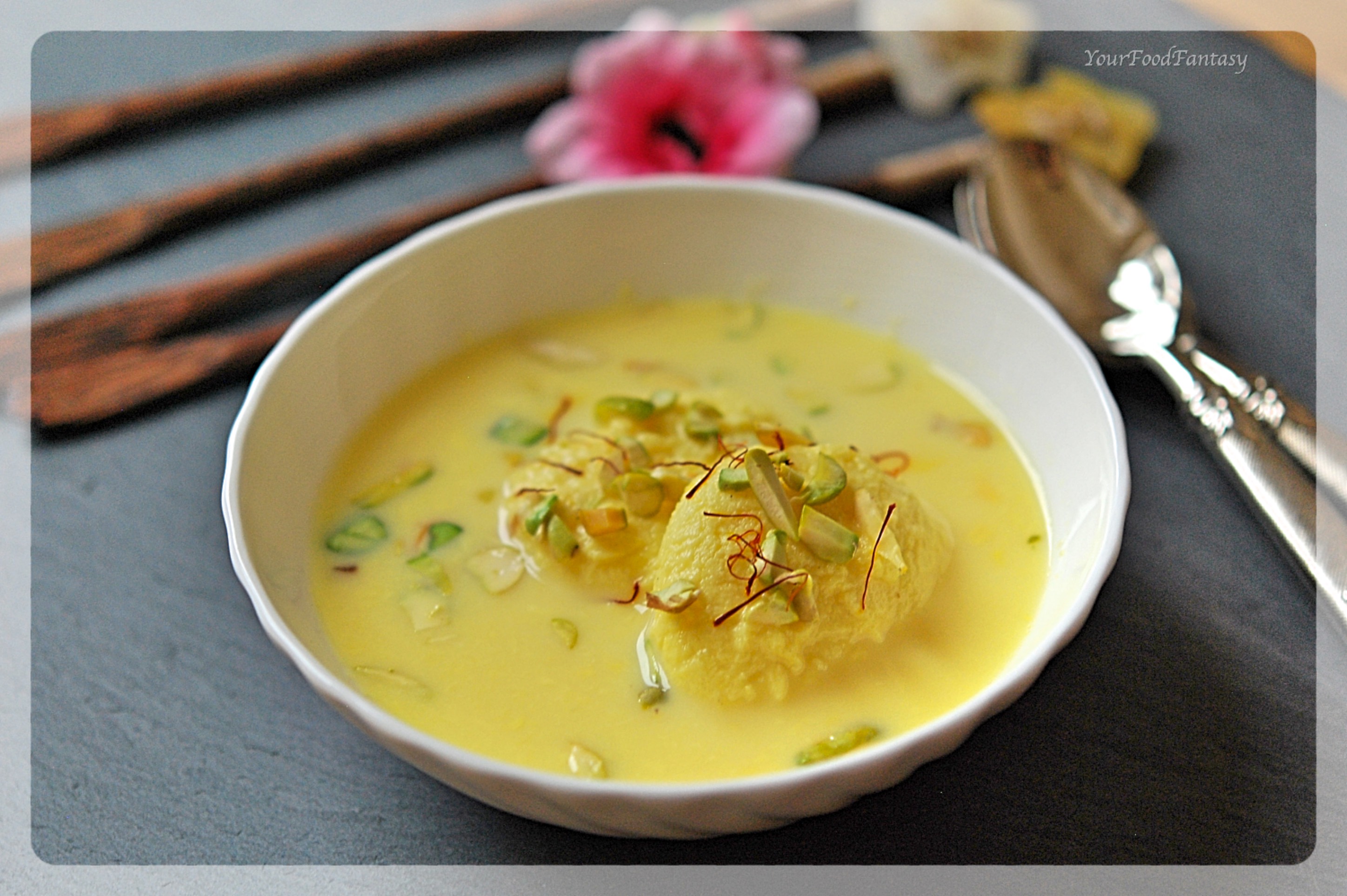 Easy Home made Rasmalai Recipe | YourFoodFantasy.com by Meenu Gupta