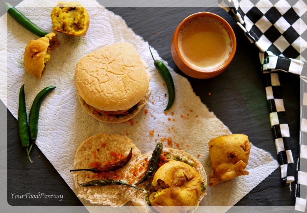 Mumbai Style Vada Pav Recipe | Your Food Fantasy