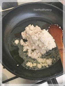 Roasting Almond Powder and Sugar | Badam Burfi Recipe | Your Food Fantasy