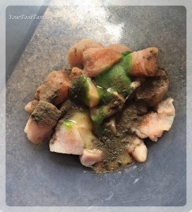 Mixing Spices for marination | Chilli Chicken Recipe | YourFoodFantasy.com