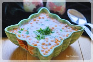 Boondi Raita - Quick & Easy Yoghurt Dip Recipe | YourFoodFantasy.com