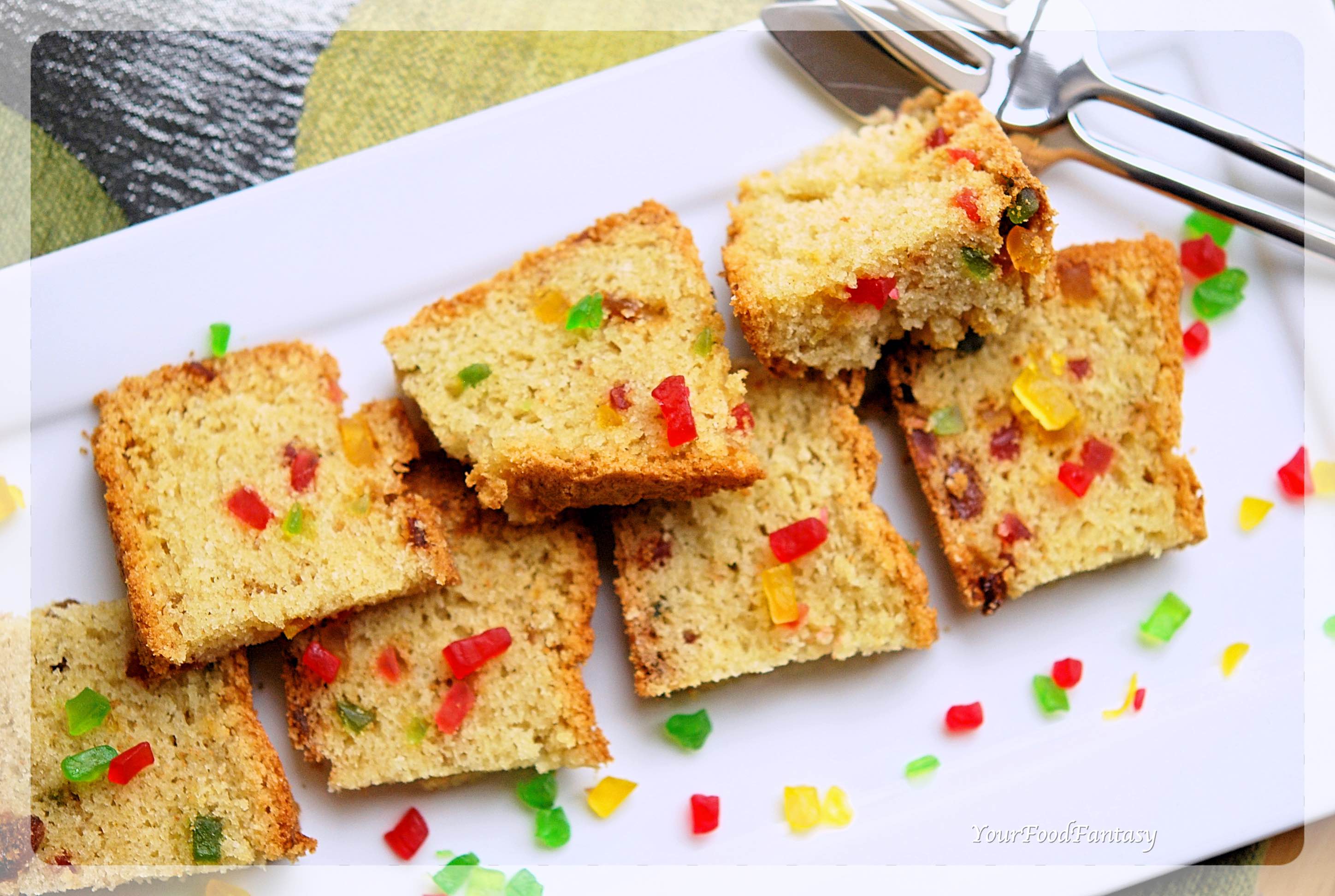 Tutti Frutti Cake Recipe | Your Food Fantasy